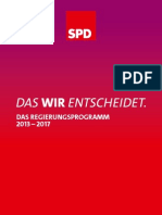 Regierungsprogramm 2013 bis 2017