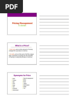 Pricing Management
