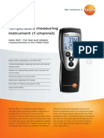 Temperature Measuring Instrument (1-Channel) : Testo 925 - For Fast and Reliable Measurements in The HVAC Field