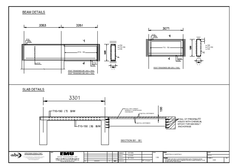 Beam Detail and Slab Detail | PDF | Science & Mathematics