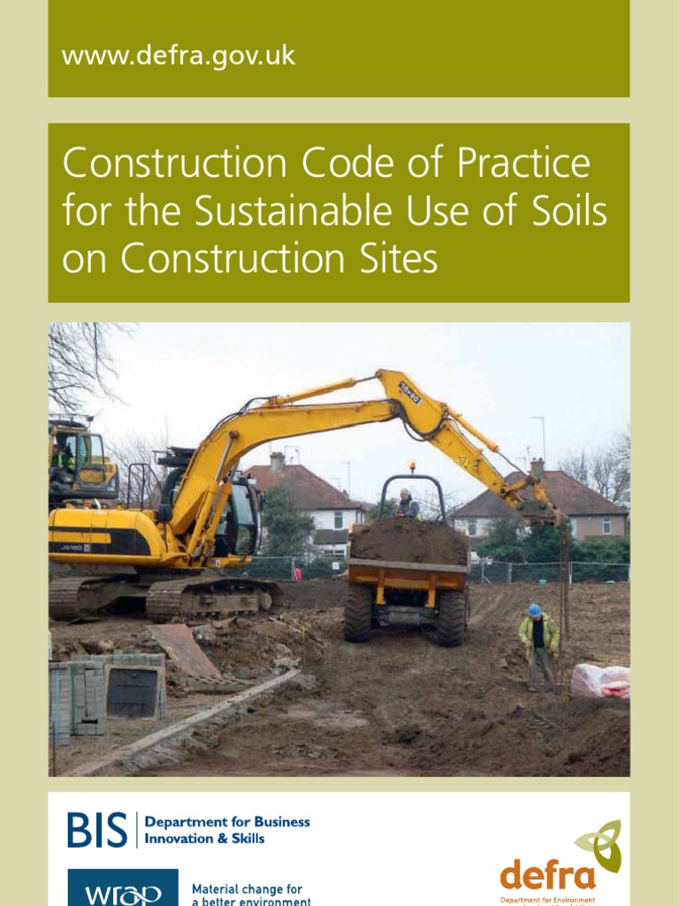 DEFRA CoP Soil Use On Construction Sites | PDF | Waste Management | Topsoil