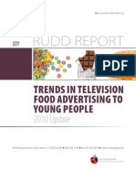 Trends in Television Food Advertising To Young People: 2010 Update