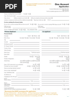 One Account Application Form - FNB