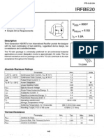 Irfbe20 Power MOSFET