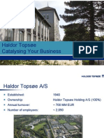 Haldor Topsøe Catalysing Your Business