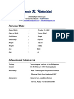 Erwin R. Natividad: Personal Data
