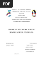 Concepcion Del Ser Humano Hombre y Mujer Del Mundo