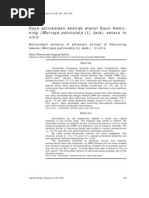 Download Daya Antioksidan Ekstrak Etanol Daun Kemuning Murraya Paniculata L Jack Secara in Vitro by Riu Etsu Kazuo SN148347353 doc pdf