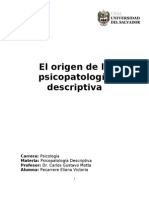 El Origen de La p. Descriptiva