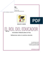 18084058 Rol Del Educador en La Sociedad Venezolana