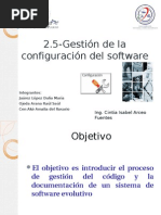Gestión configuración software
