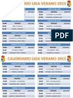 Calendario 1 y 2 División