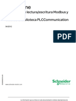 SoMachine - Funciones de Lectura-Escritura Modbus y ASCII, Guía de La Biblioteca PLCCommunication