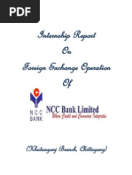 Download Internship Report on Foreign Exchange Operation of NCC Bank Ltd Khatungonj Branch 2013 by    SN148386701 doc pdf