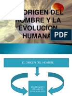 El Origen Del Hombre y La Evolucion Humana