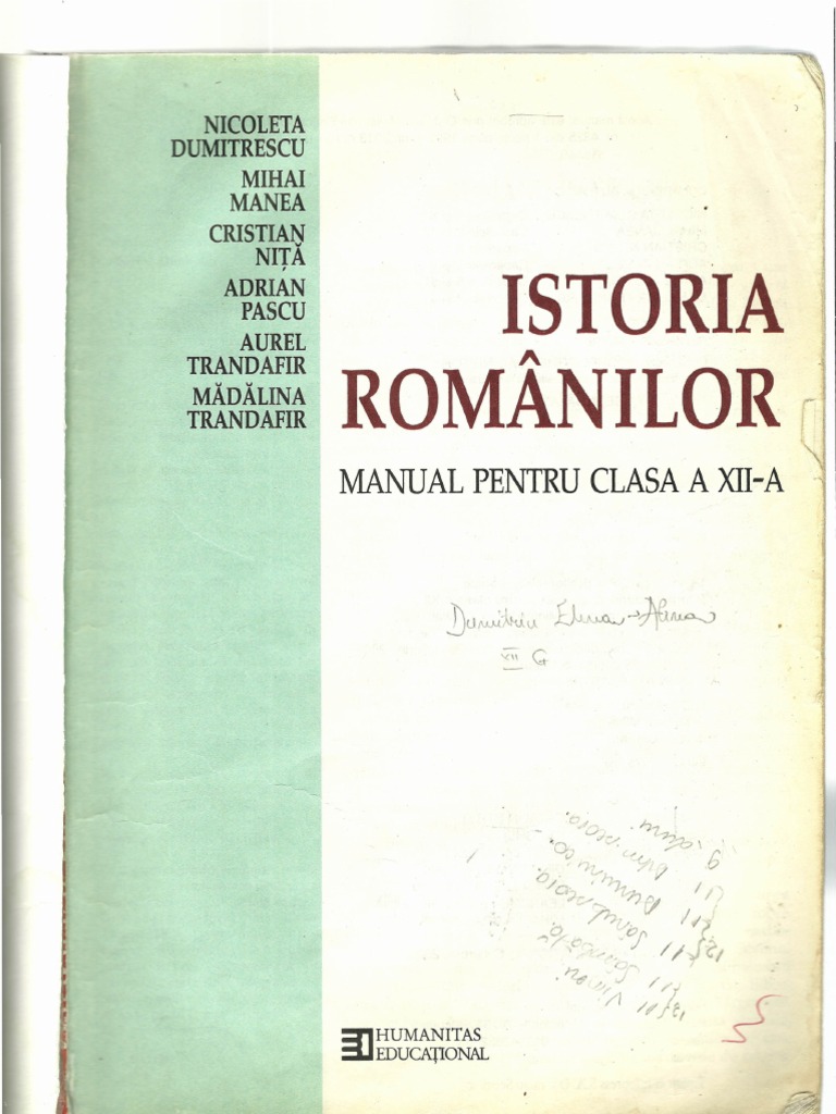 Manual Istorie Cl Xii