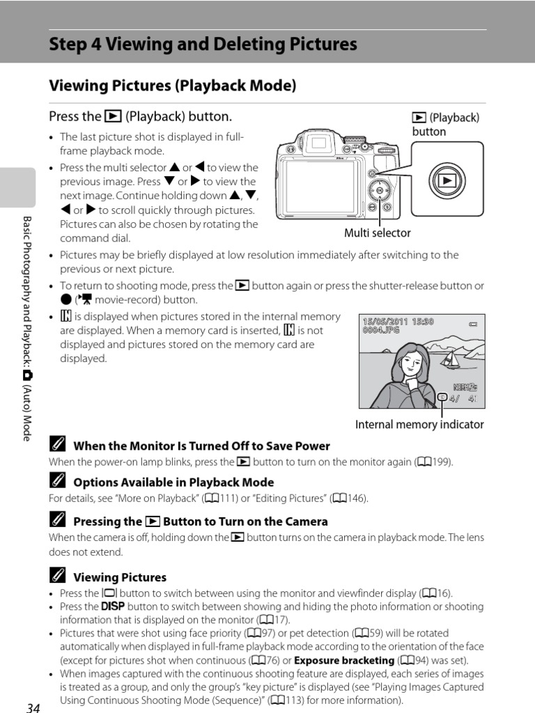 Camera Playback Mode Guide | PDF | Computers