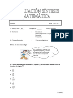 Prueba Matematicas 1 Medio