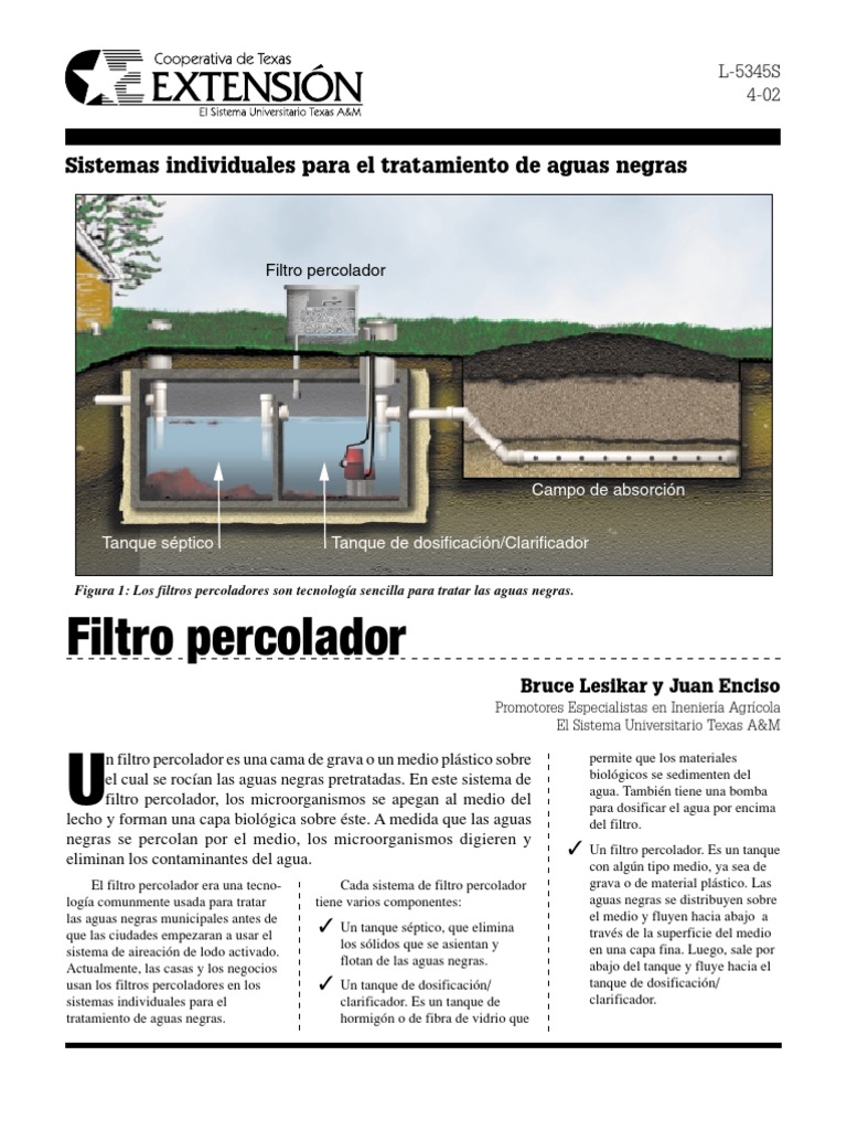 OSSF Treatment Systems Trickling Filter S | PDF