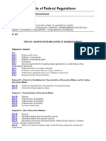 Code of Federal Regulations-Title 40: Protecting The Environment