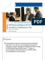 0506 SAP BusinessObjects Business Intelligence 40 Installation Deployment Tips