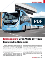 Marcopolo's: Gran Viale BRT Bus Launched in Colombia