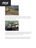 A produção agropecuária
