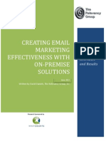 Creating Email Mkt Effectiveness on Premise Solutions