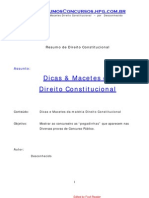 Resumos %26 Apostilas - Direito Constitucional - Dicas e Macetes Para Exames Da OAB e Concursos