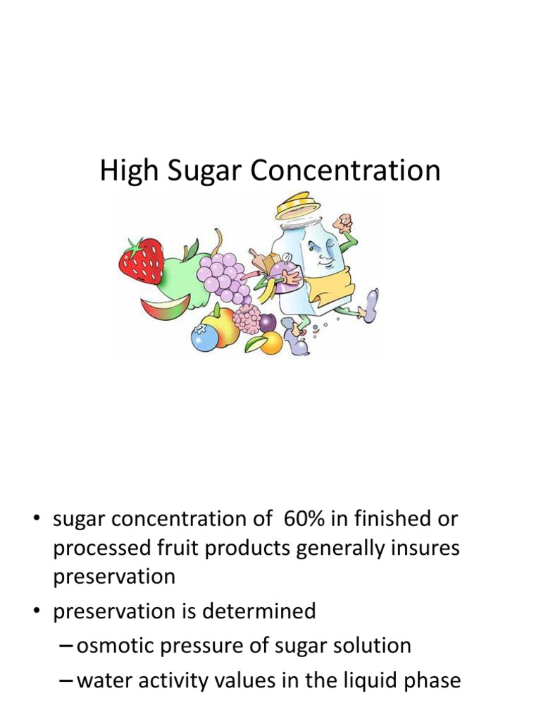 High Sugar Concentration PDF Fruit Preserves Foods