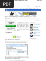 Como converter PDFs para formatos compatíveis com e-books