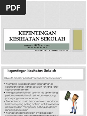 2 Kepentingan Kesihatan Sekolah Pdf