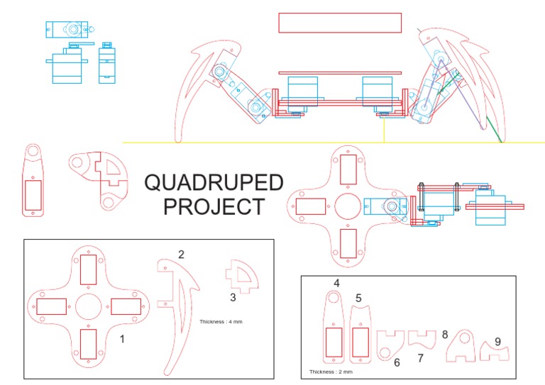 Quadruped Project Thickness Details | PDF