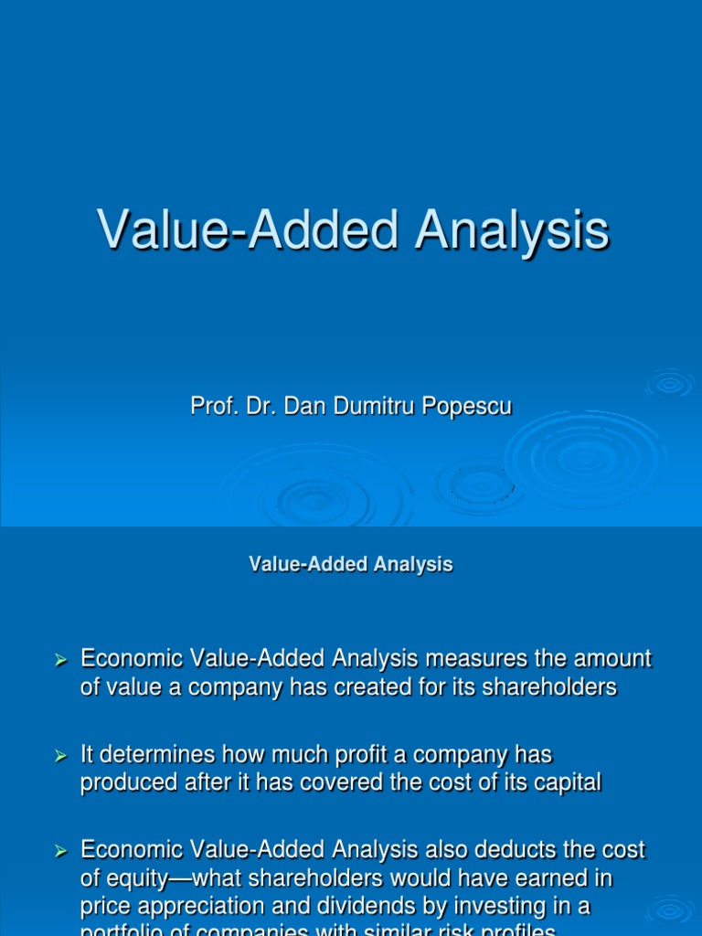 Value Added.ppt Value Added Profit (Accounting)