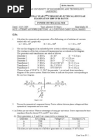 18-05 Power System Analysis (EL)