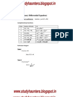 Engineering Mathematics II Formulas Studyhaunters PDF