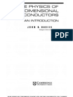 The Physics of Low Dimension Semiconductor by John H David