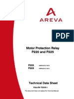 AREVA Motor Protectionn MiCOM P220 225 TechnicalDatasheet en