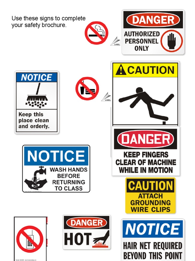 Signs Safety Warnings | PDF