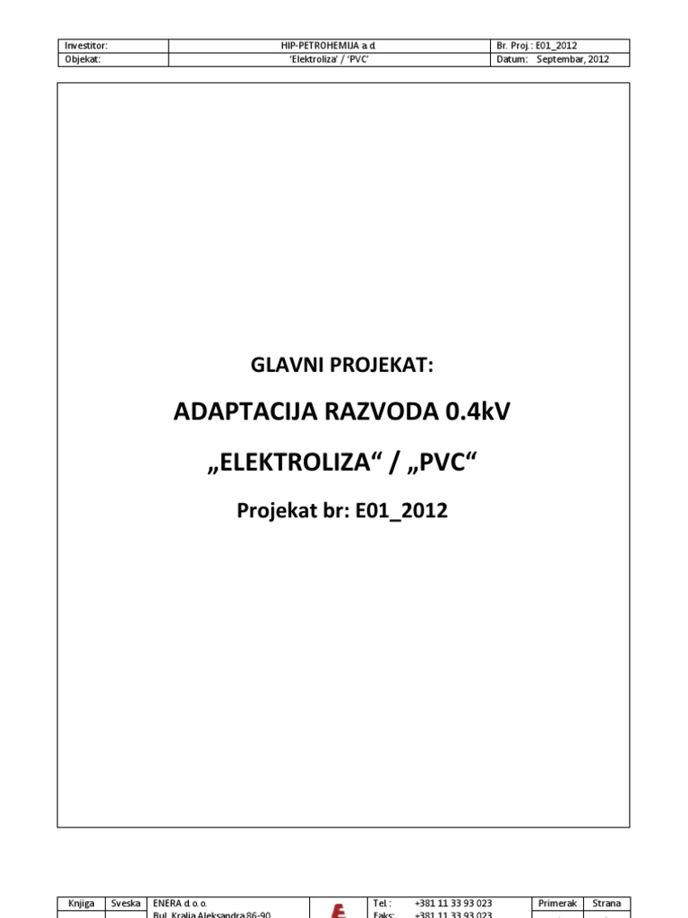 HIP PHK Razvod 04 Opste Tekst r4 BM NO8 | PDF