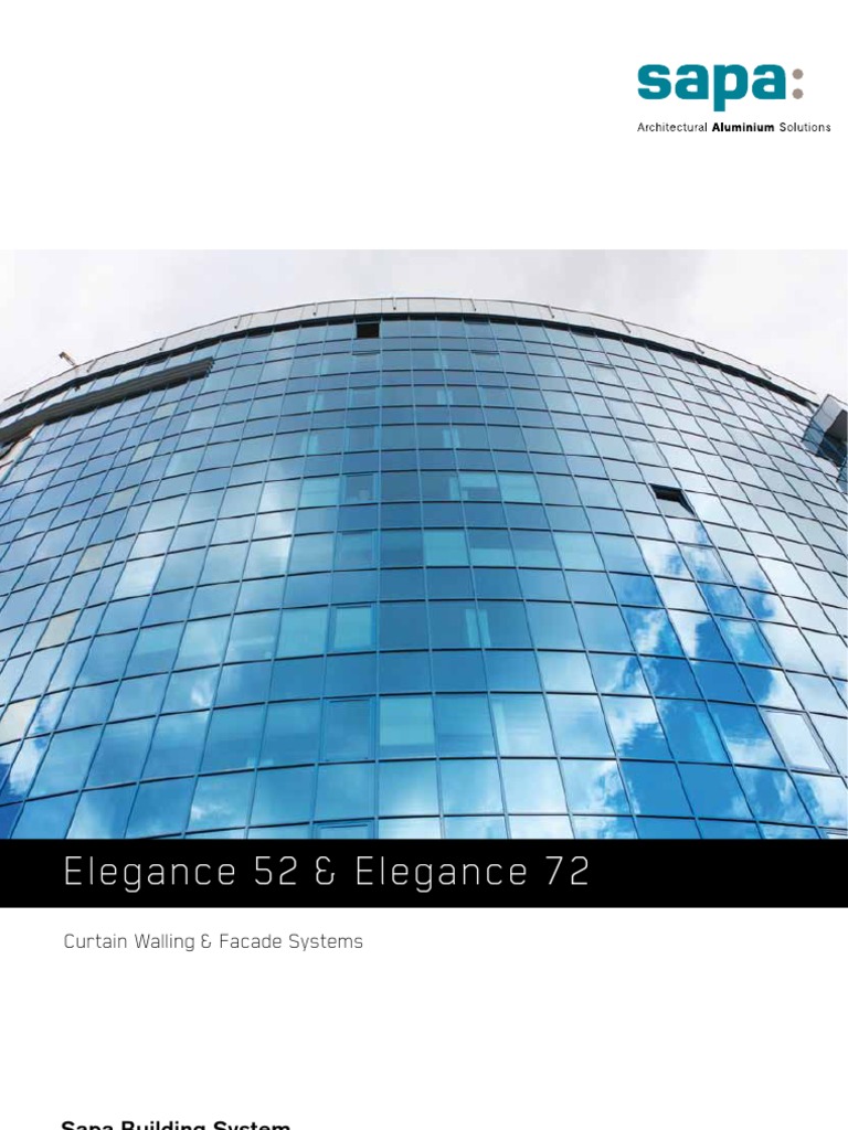 Sapa Elegance Curtain Wall Systems | PDF | Photovoltaics | Thin Film ...
