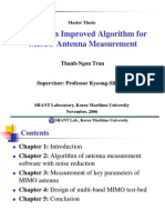 Improved Algorithm For MIMO Antenna Measurement