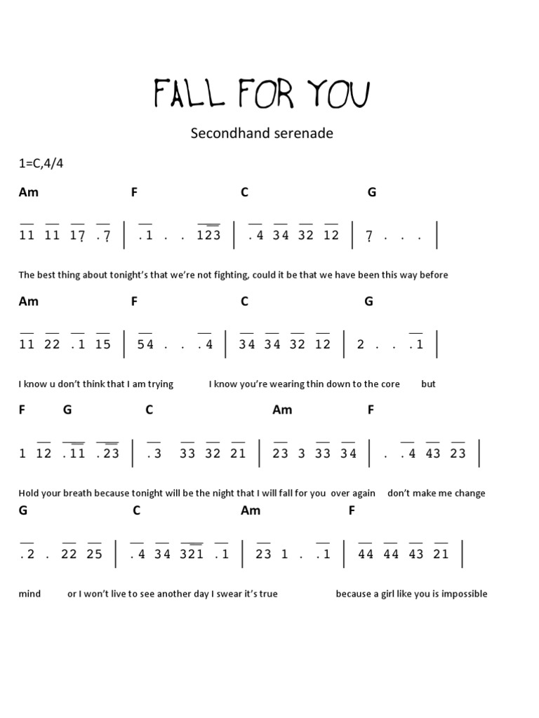 Not Angka Fall For You Pdf