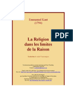 Kant - La Religion Dans Les Limites de La Raison