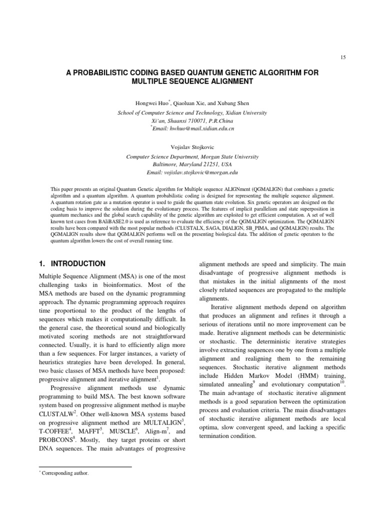 A probabilistic coding based quantum genetic algorithm for multiple