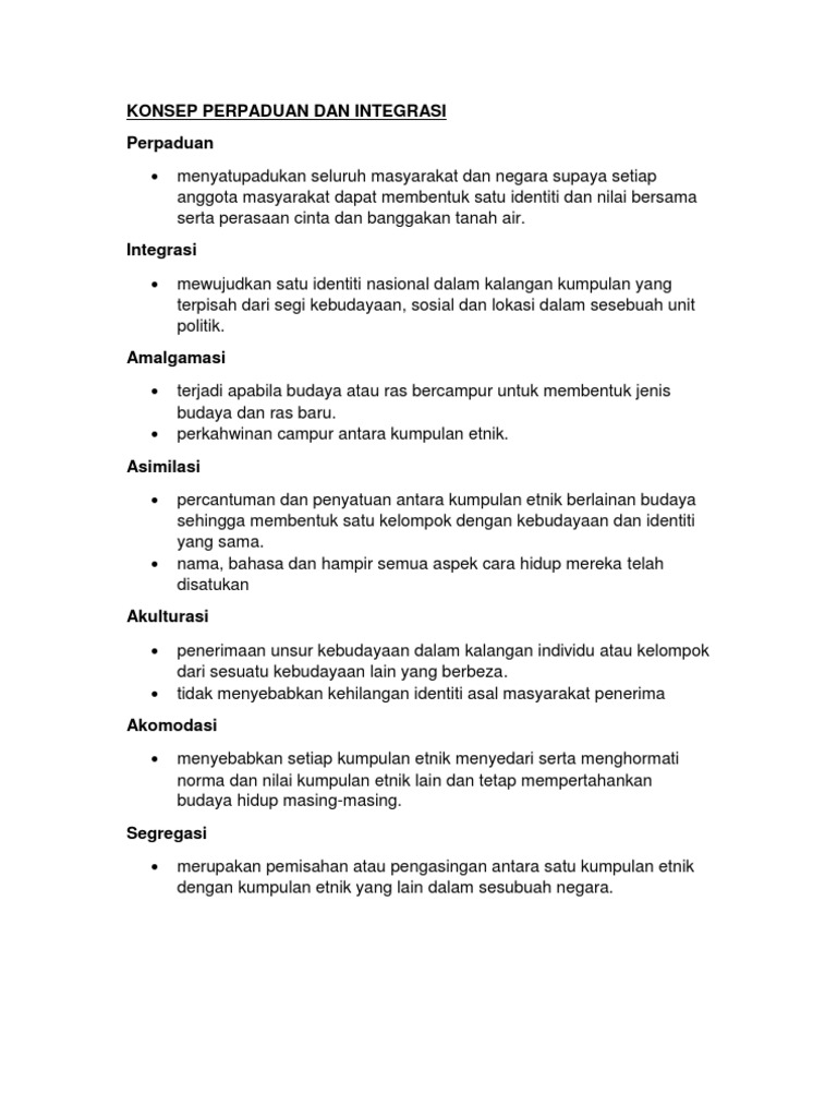 Program Dalam Malaysia Untuk Bentuk Perpaduan