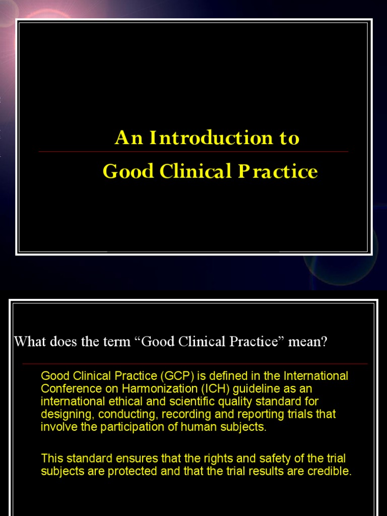 Introduction to Good Clinical Practice | PDF | Institutional Review ...