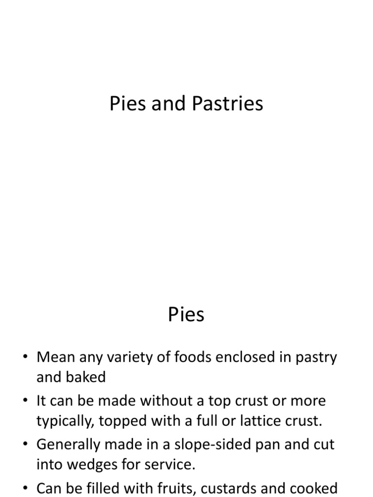On Pies and Pastries PDF Shortening Breads