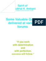 Dhirubhai Ambani-Valuable Quotes