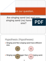 Statistic With Singing Sand